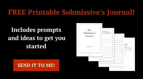 submissive journal prompts|How To Start Your Submissive Journal .